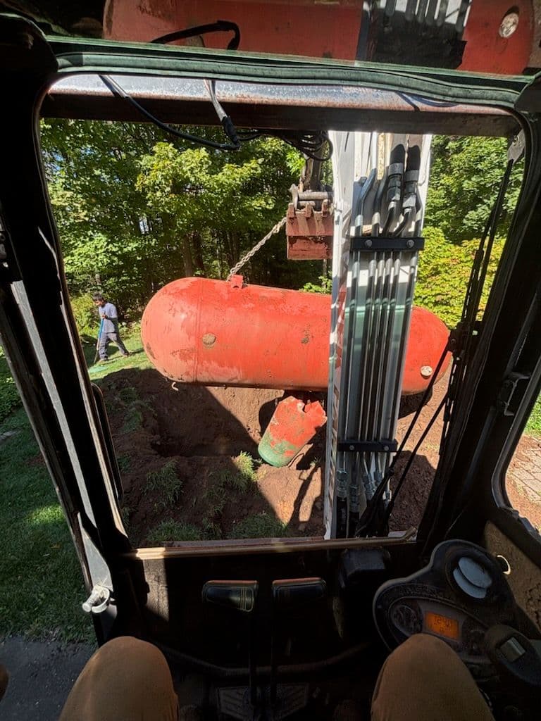 Gallery photos for Safe Propane Tank Decommissioning with Excavation Expertise: Image #1