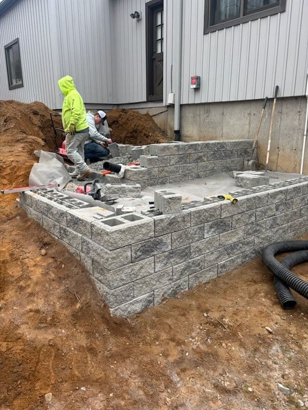 Gallery photos for Terraced Retaining Wall with Stone Steps: Image #2