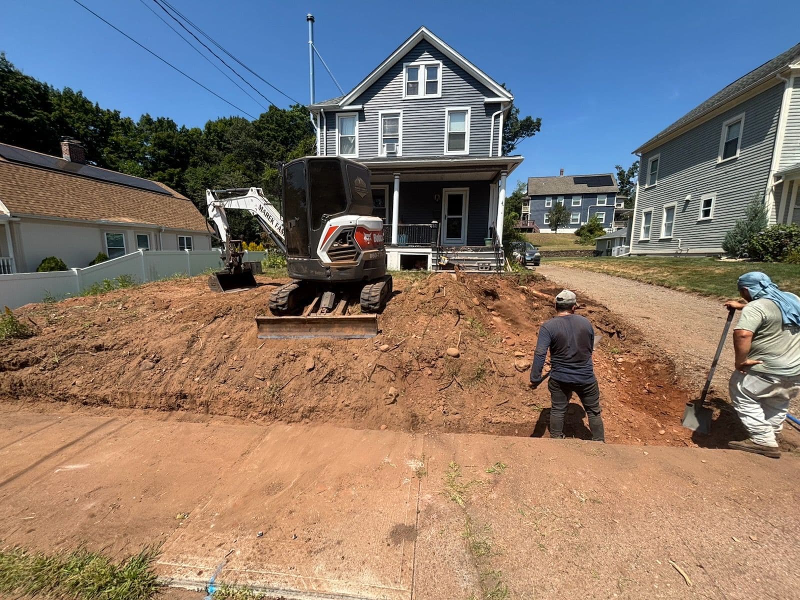 Excavating for Beautiful New Walkway image
