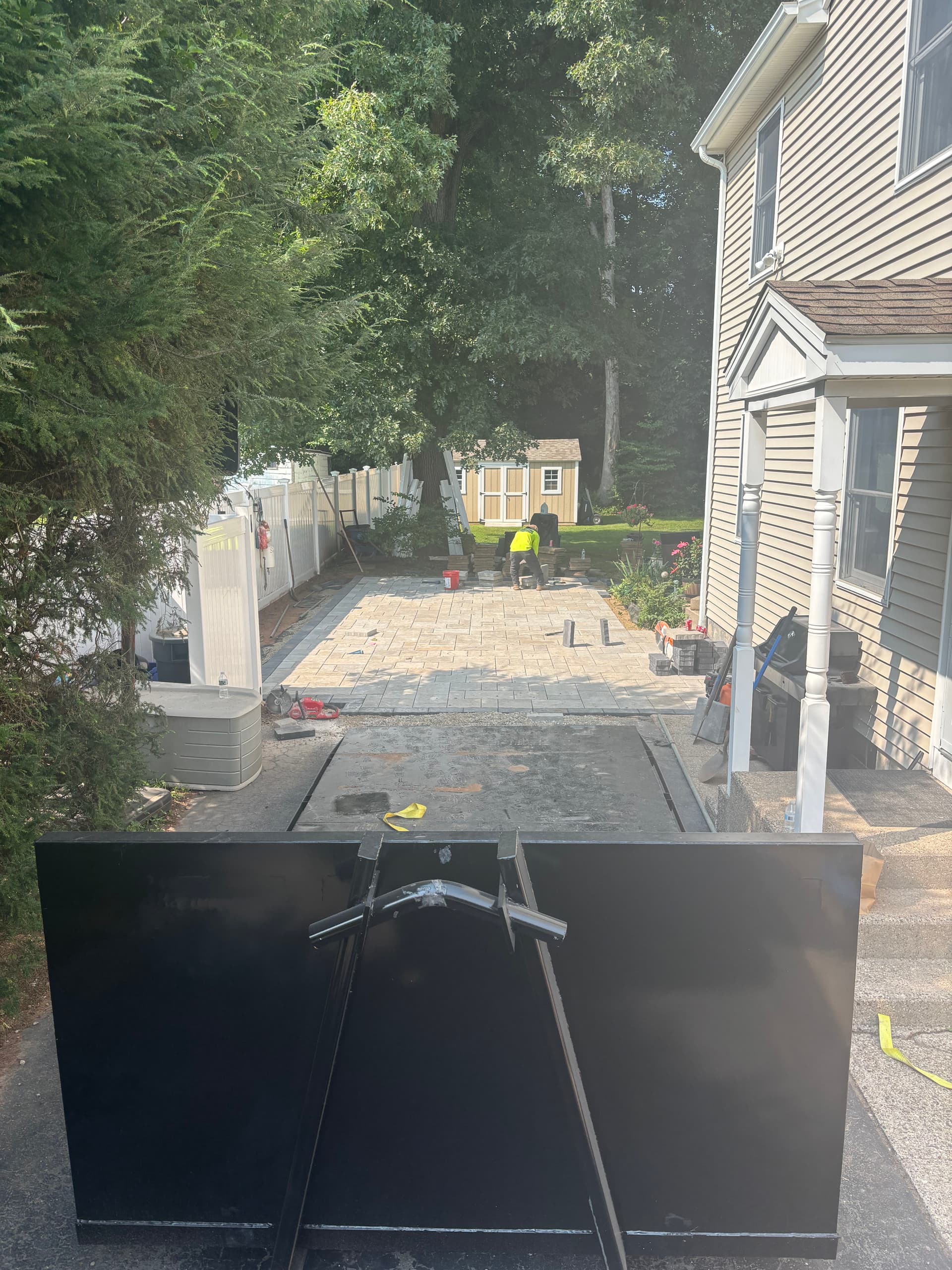 Gallery photos for 500 Sq. Ft. Techo-Bloc Patio Built for Real Backyard Living: Image #1